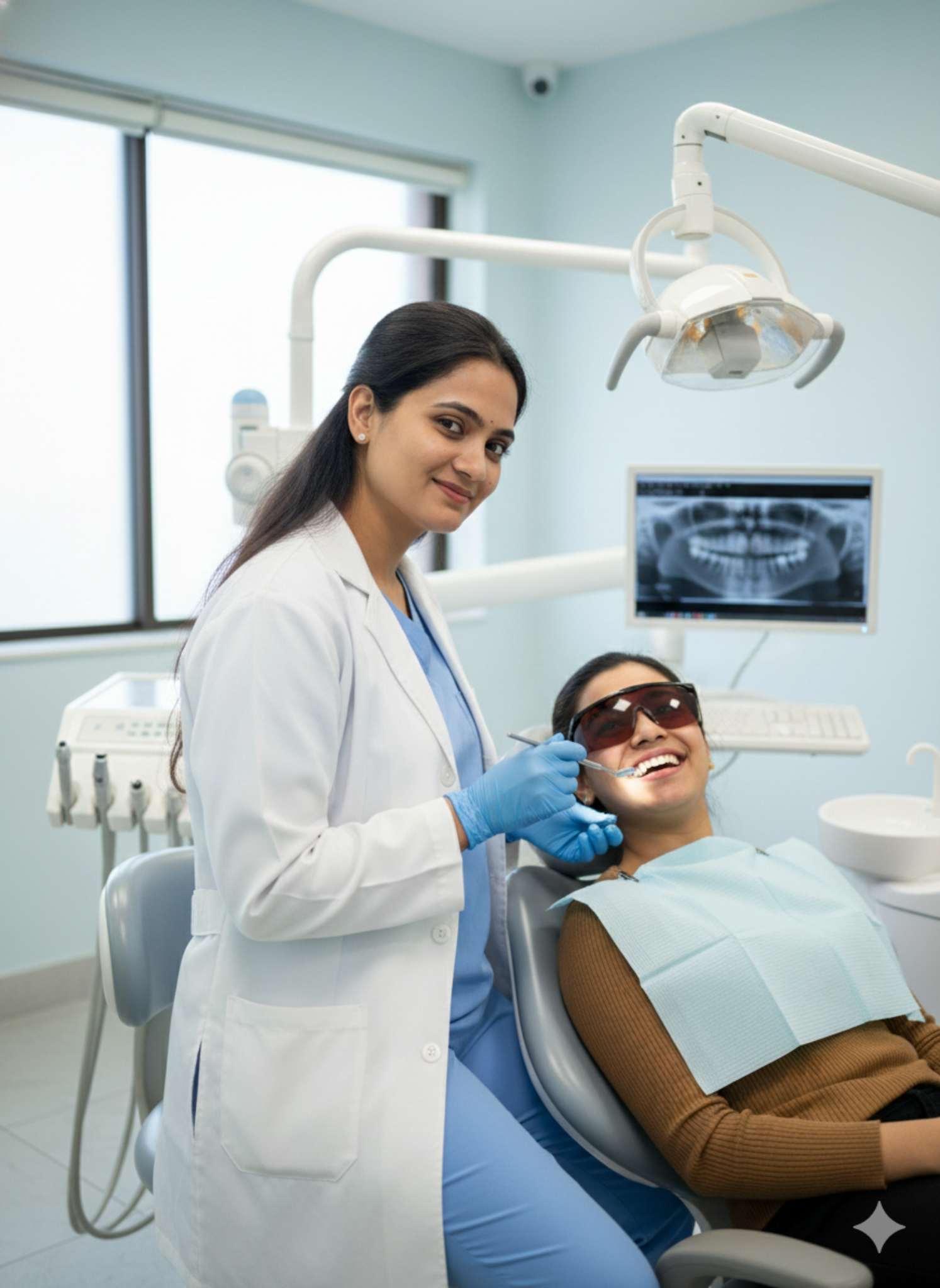 Doctor treating patient at Sidhbali Dental Clinic